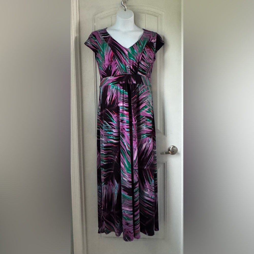 Purple and pink maxi dress